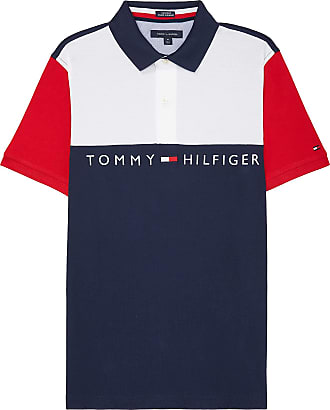 retro mens blue polo tshirts Vintage Tommy Hilfiger T-shirts Tommy Hilfiger clothing size large L. mens vintage polo tshirts
