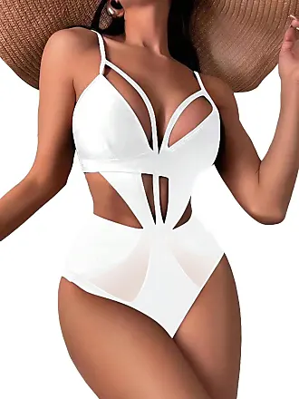 White One-Piece Swimsuits / One Piece Bathing Suit: at $11.01+ over 45  products