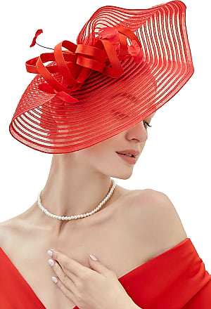 Women's Kentucky Derby Hat, Ladies Red Pillbox Hat, Red Cocktail