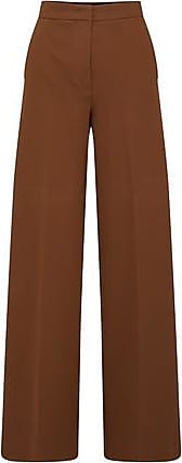 Max Mara Pantalon taille haute brun style d\u00e9contract\u00e9 Mode Pantalons Pantalons taille haute 