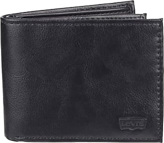 levis wallet black