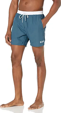 Solid Colored & Printed Quick Dry Summer Swim Trunks for Men, Swimwear,  Bathing Suits, Swim Shorts with Various Colors & Designs, Starfish-blue,  XX-Large 