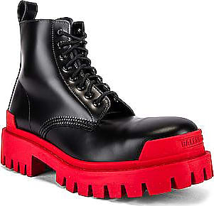 balenciaga red boots