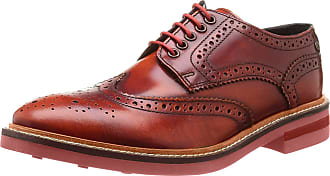 Base London Grundy Brown Leather Mens Brogues Formal Shoes 