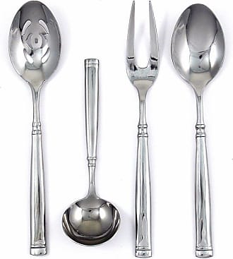 Set of 4 Ginkgo International Leaf Stainless Steel Demitasse Spoons 