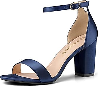 BENVADO Leder Sandale in Blau Damen Schuhe Absätze Sandaletten 