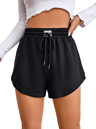 SOLY HUX Men's Letter Graphic Drawstring Waist Workout Sports Track Shorts with Pockets