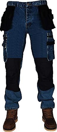 Juicy Trendz® Pantalon Travail Homme Chantier Genouillères Poches Pantalon  de Travail Pantalon Cargo Homme Travail