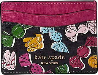New Kate Spade Staci tea garden dot small slim card holder blue multi Gift,  New