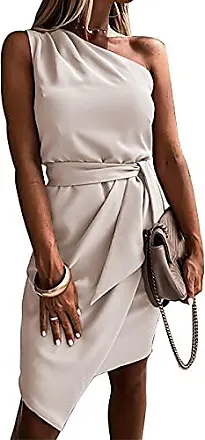 ORANDESIGNE Robe Femme Manches Sexy Stretch Collant Court Mini