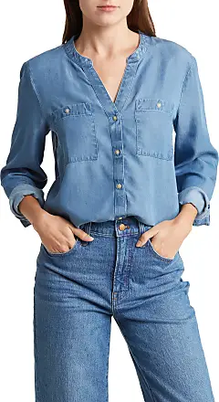 Lucky Brand Plaid Gauze Button-Up Shirt