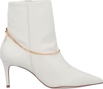 schutz white ankle boots