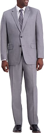 Haggar Mens Big and Tall Big & Tall Performance Heather Pinstripe Classic Fit Suit Separate Coat 