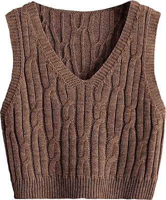 Xineppu Girls Colorblock Sweater Vest Summer Sleeveless Flowy Cute Camis Top 