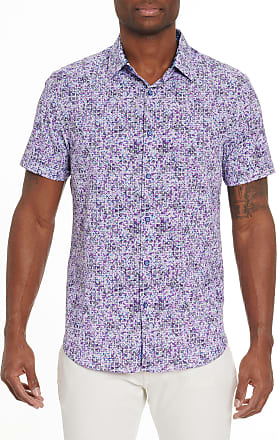 Maui Flavors Performance Short Sleeve Button Down Shirt Robert Graham Men Clothing Shirts Short sleeved Shirts 