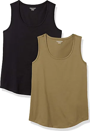 Essentials Womens 2-Pack Classic Fit 100% Cotton Sleeveless Tank Top  : : Clothing, Shoes & Accessories