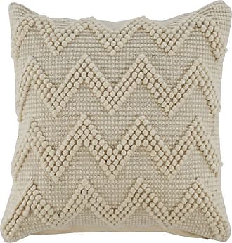 Benjara 36 x 14 Cotton Accent Pillow with Trimmed Fringe Details Gray and Cream Set of 4 