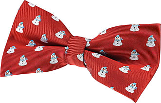Retreez Christmas Cheerful Snowman Woven Pre-tied Boys Bow Tie