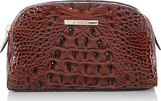 Brahmin Duxie Pecan Melbourne Brown Genuine Leather Mini Satchel