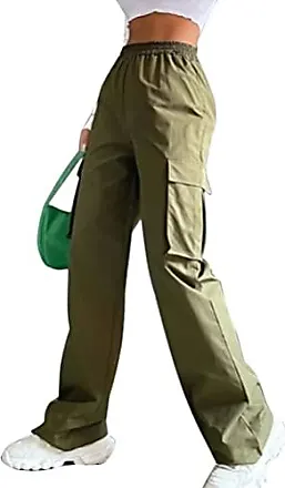 Pantalon cargo femme style punk multi poches cordon de serrage pantalon  jambe dr