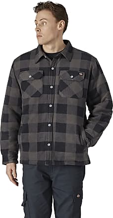 Dickies Portland Shirt Checked Fleece Lumberjack Style Green FREE SOCKS 