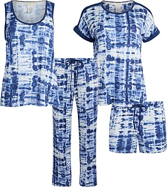 Lucky Brand Women's Pajamas 4 Piece Set Shirt Tank Pants Shorts XL