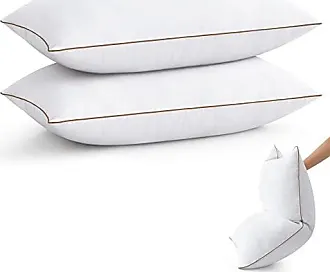 Puredown Goose Feathers and Down Pillow for Sleeping Gusseted Bed