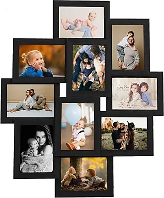 Collage de cadres photo 3 pcs de mur Doré 50x50 cm MDF vidaXL