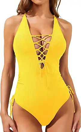 Holipick One Piece Swimsuit for Women Tummy Control Push Up 1 Piece Bathing  Suit Slimming V Neck Swimwear : : Clothing, Shoes & Accessories