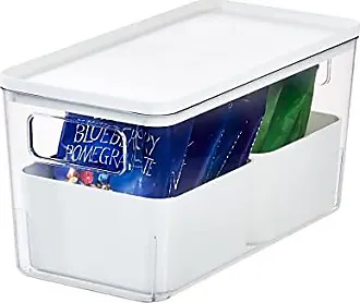 Centi Aufbewahrungsdose Aufbewahrungsbox mit Deckel Klein, Plastikbox mit  Deckel (12er Set 1,75 Liter), Transparente Kisten Aufbewahrung mit Deckel  und schwarzen Griffen