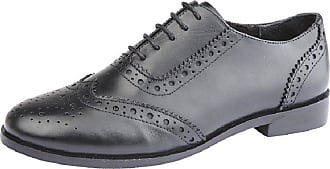 Cipriata MARIA Ladies Patent Lace Up Derby Shoes Navy 