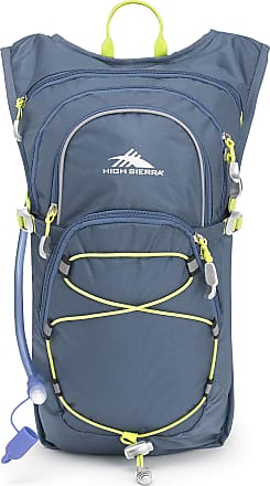 High Sierra HydraHike Hydration Backpack, Lightweight Running Backpack, Cycling, Hiking, for Men, Women & Kids, Graphite Blue/Mercury/Glow, 8L