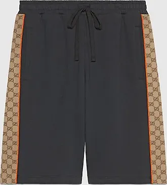 Black Web Stripe GG-Supreme swim shorts, Gucci