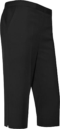 Womens Clothing Trousers Alberto Biani Flannel Cropped Trousers in Black Slacks and Chinos Capri and cropped trousers 