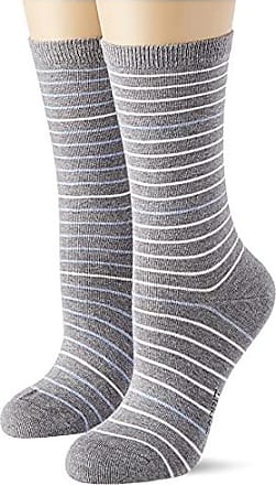 Esprit Socken Checks Baumwolle Größe 35-42 Damen grau marine viele weitere Farben verstärkte Damensocken mit Muster atmungsaktiv kariert bunt mit Karo gemustert 1 Paar 