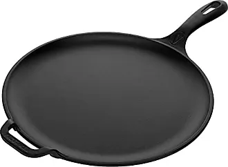 Victoria 8 Inch Cast Iron Tortilla Press. Tortilla Maker, Flour Tortilla  press, Black - & Cast Iron Round Pan Comal Griddle Seasoned with 100%  Kosher
