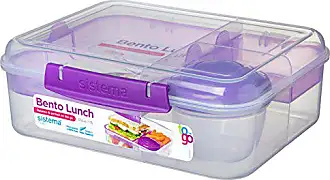  Sistema 450ml Sandwich Box to Go, One Box (Colors May Vary) :  Home & Kitchen