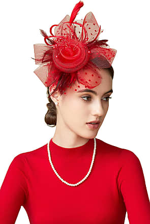 Sinamay headdress Accessoires Hoeden & petten Fascinators & Minihoedjes Red headdress Red sinamay headpiece with feather arrow Wedding headdress 