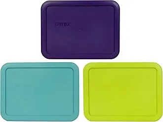 Pyrex (1) 7210 3-Cup Glass Food Storage Dish & (1) 7210-PC Plum Purple  Plastic Lid
