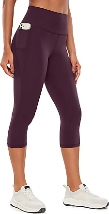 CRZ YOGA Womens Butterluxe Workout Capri Leggings with Pockets 19 Inches -  High Waisted Crop Gym Yoga Pants Buttery Soft