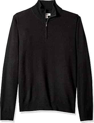 Top of the World Men's Dark Heather Space Dyed Poly Quarter Zip Pullover 