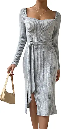 MakeMeChic Women's Maternity Clothes Set Ribbed Bodycon Cami Dress and  Cardigan Coat Pregnancy Outfits Dusty Pink XS at  Women's Clothing  store