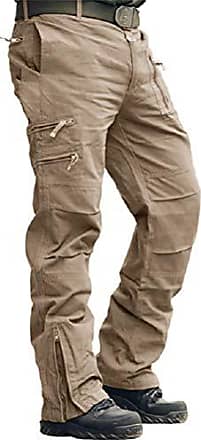 Homme Armée Combat Loose Baggy Casual Pantalon cargo coton Outdoor Pantalons de travail Pantalons NOUVEAU 