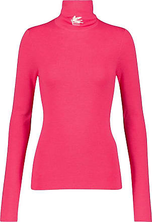 LADIES PINK BLACK CREAM POLO-NECK ROLL JUMPER WOMENS LONG SLEEVE TOP SIZES 8-22