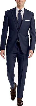 Calvin Klein Mens Slim Fit Suit Separates, Solid Medium Blue, 31W x 30L