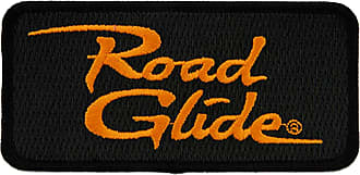 Harley-Davidson Embroidered 4 in. Bold Orange Bar Emblem Sew-On Patch, Black