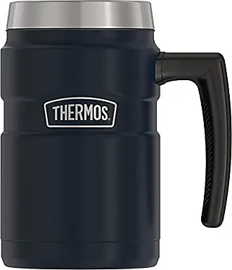 Thermos Flask Vacuum Insulated Carrying Mug [One-Touch Open Type] 16.9 fl.  oz. (0.5 L) Pearl White JNL-502 PRW
