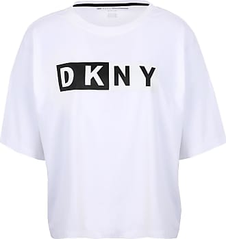 DKNY noir dos plissé T Shirt Neuf avec étiquette Large