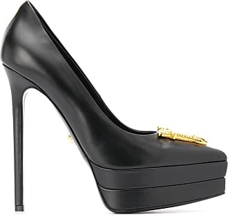 versace black and white heels
