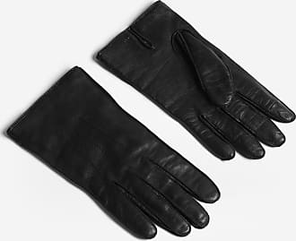Buy AGNELLE Chloe Woven Leather Gloves - Black At 50% Off